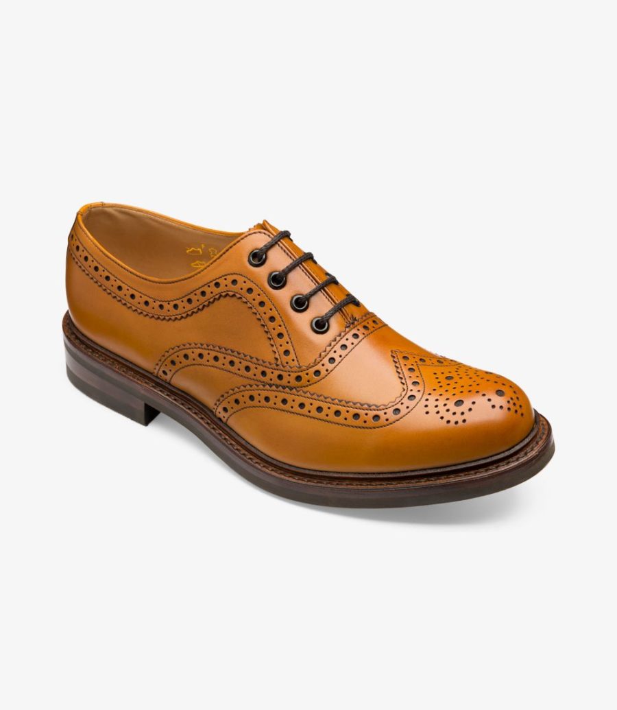 Loake tan brogue outlet boots