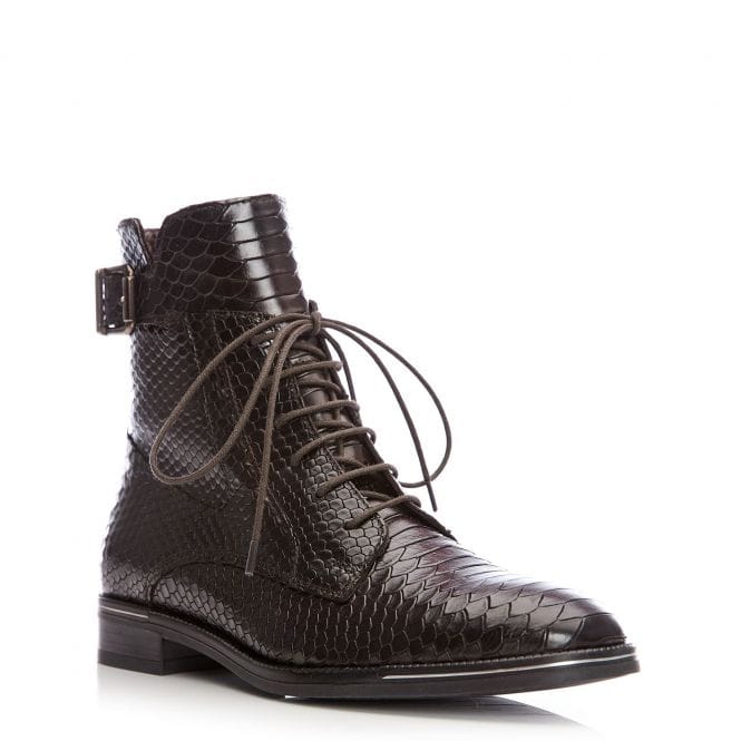 Brown crocodile ankle boots online