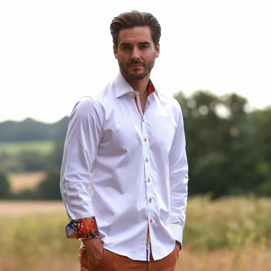 Classic Signature Plain White Shirt - CP6969