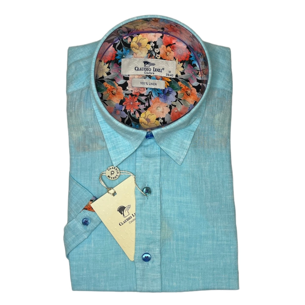 Men's Short Sleeve Linen Shirt