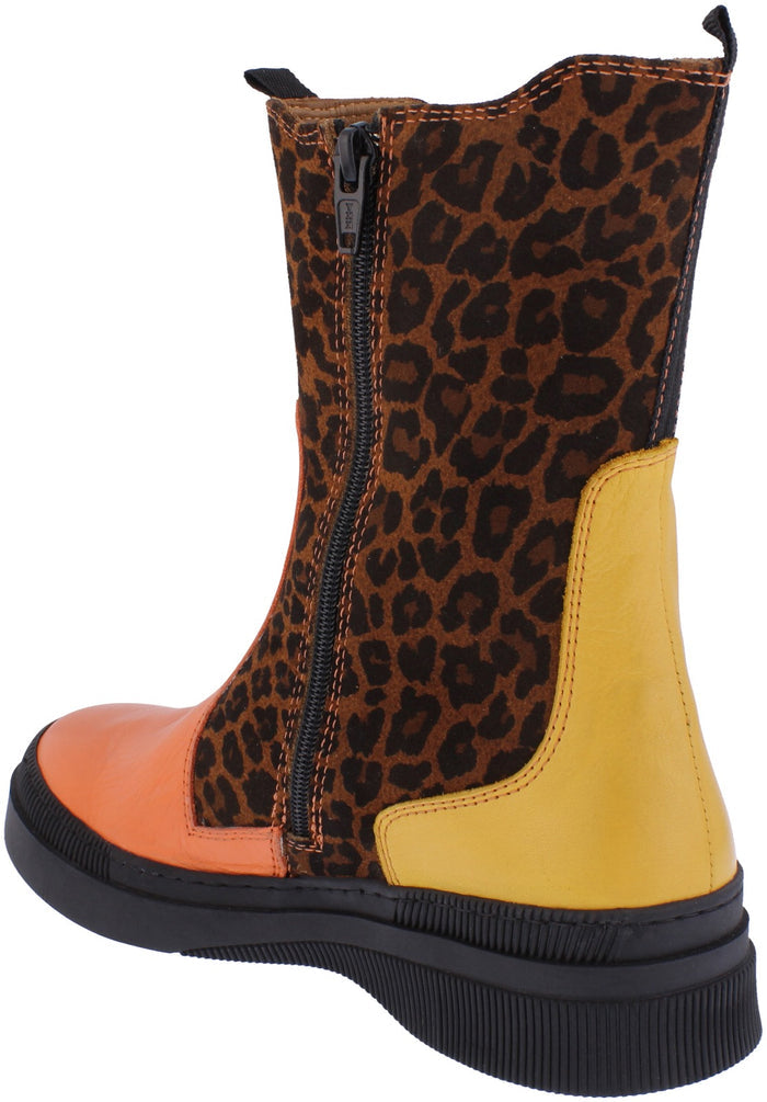 Long leopard hotsell print boots