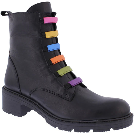 Adesso Amelia Rainbow Leather Ankle Boot