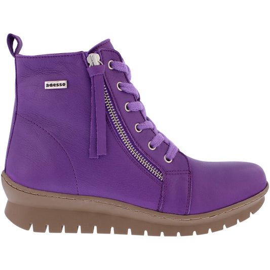 Adesso Kirsty Ultra Violet Leather Ankle Boot