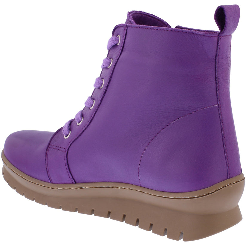 Adesso Kirsty Ultra Violet Leather Ankle Boot