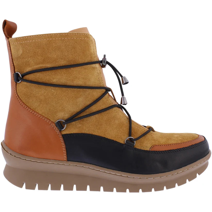 Adesso Sierra Coconut Mix Leather/Suede Ankle Boot