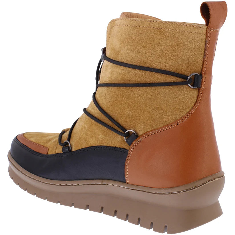 Adesso Sierra Coconut Mix Leather/Suede Ankle Boot