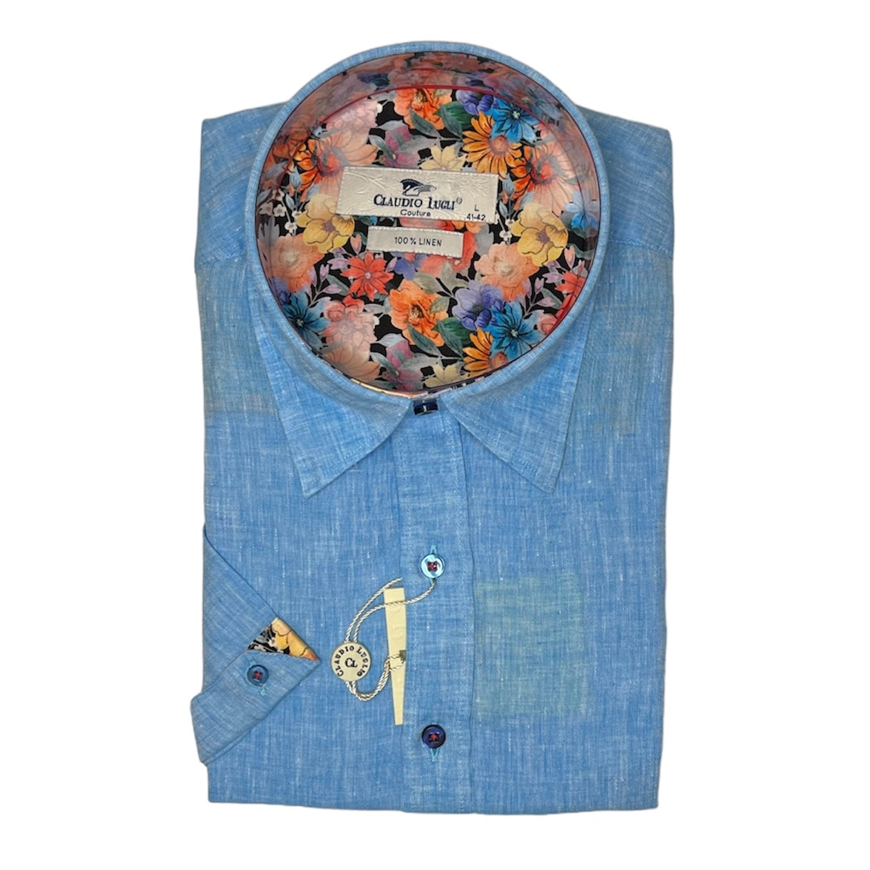 Men's Short Sleeve Linen Shirt