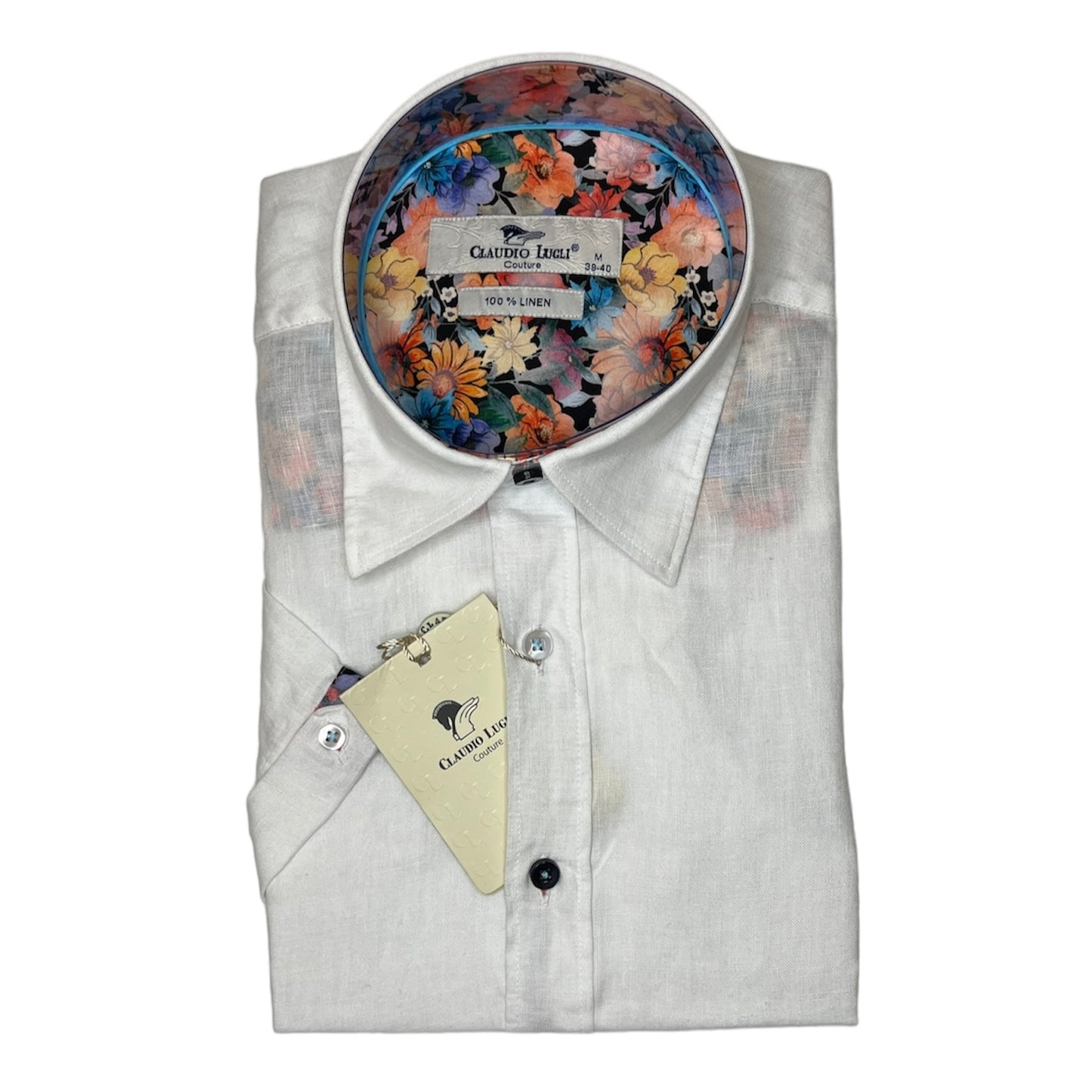 Men's Short Sleeve Linen Shirt