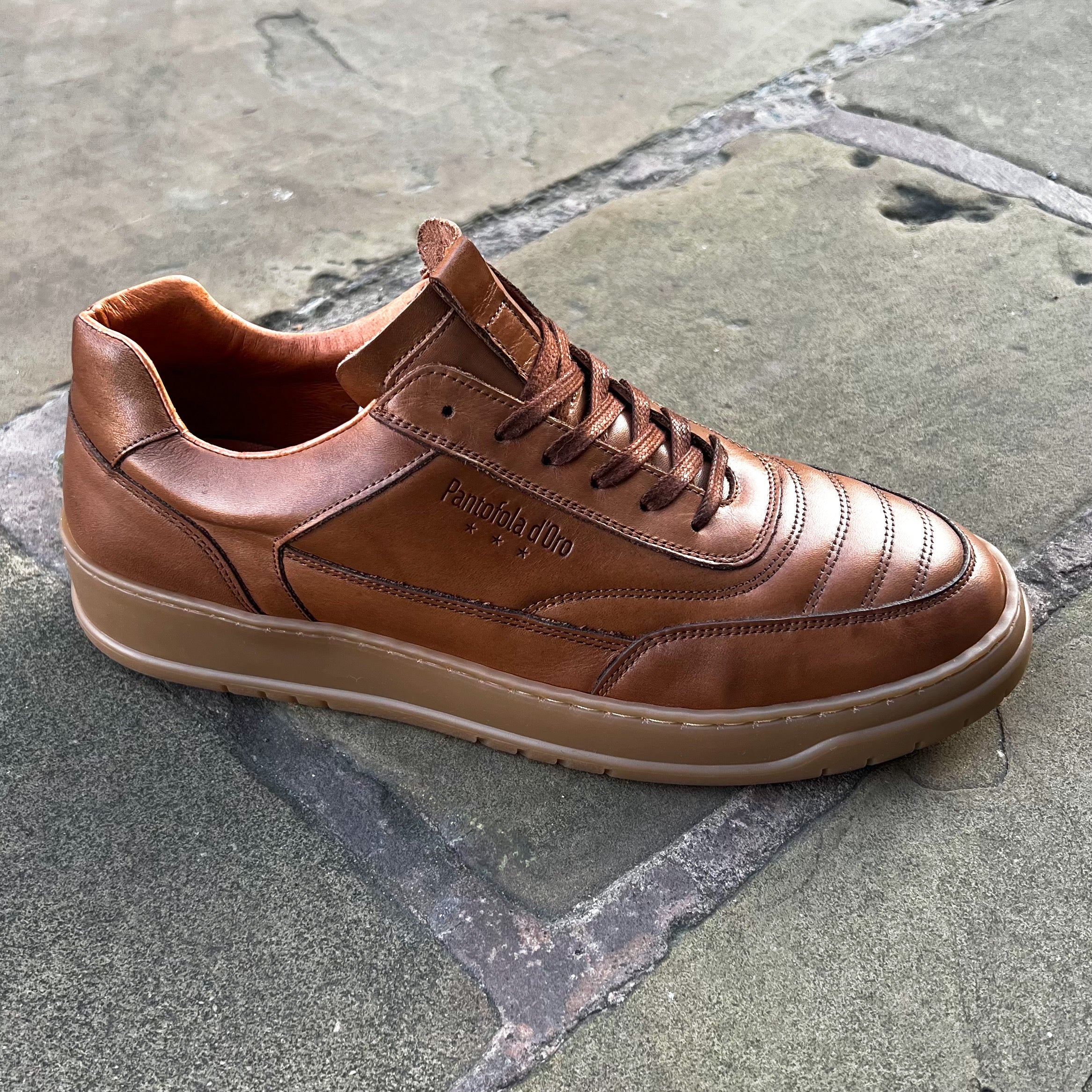 Sanremo Cognac Leather Sneaker