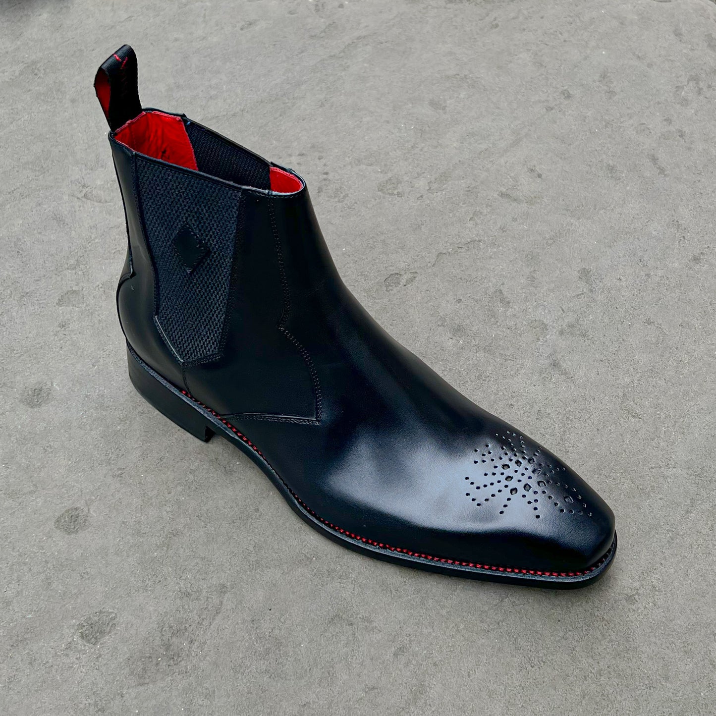 "Debauchery" Hendrix Chelsea Boot Black