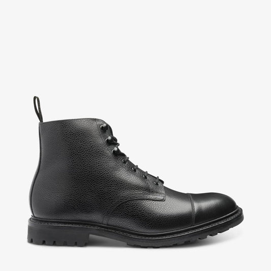 Sedbergh Black Grain Leather Boot