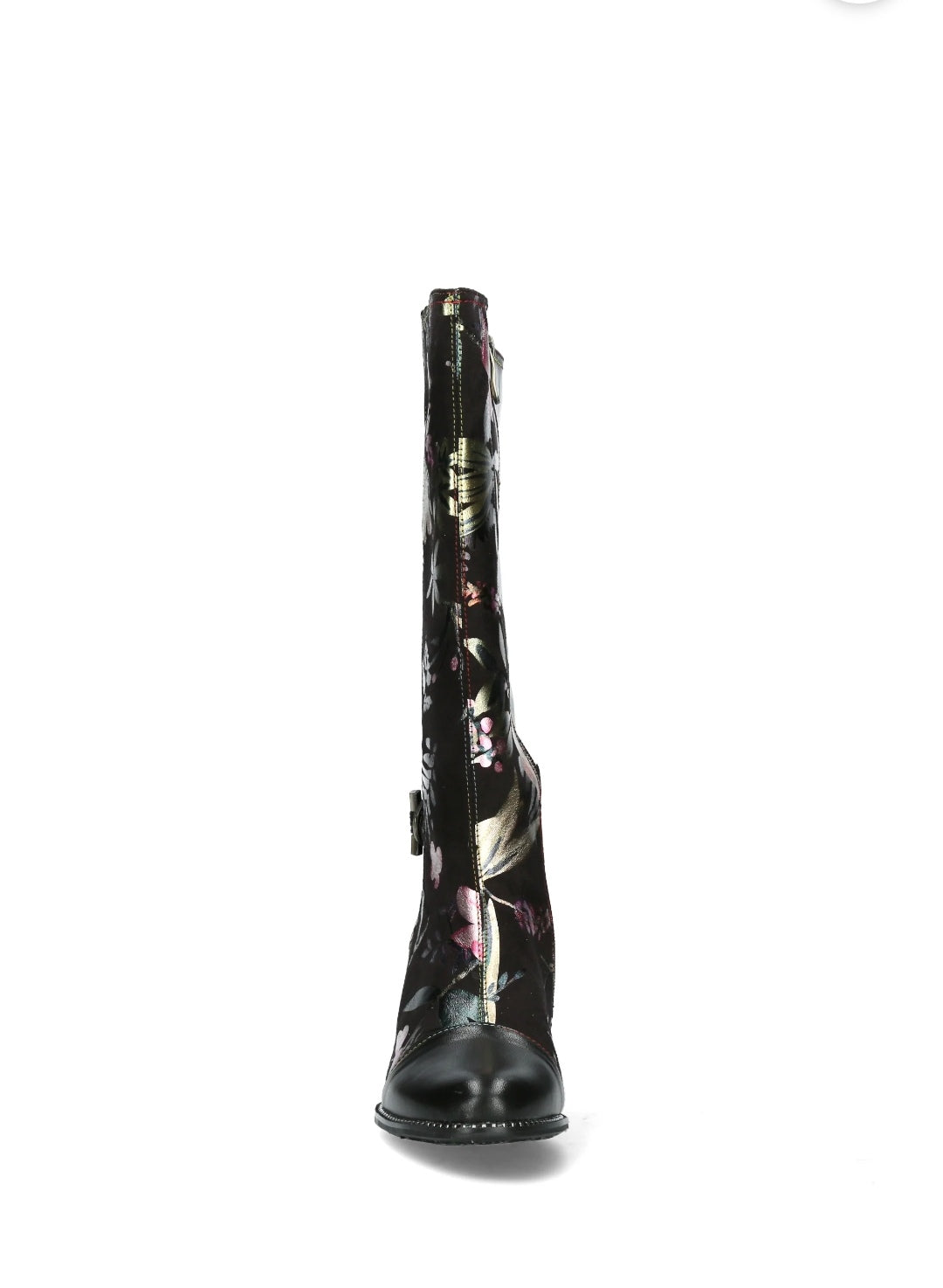 Laura Vita Oliveo 02 Long Boot with Side Zip and Jewelled High Heel.