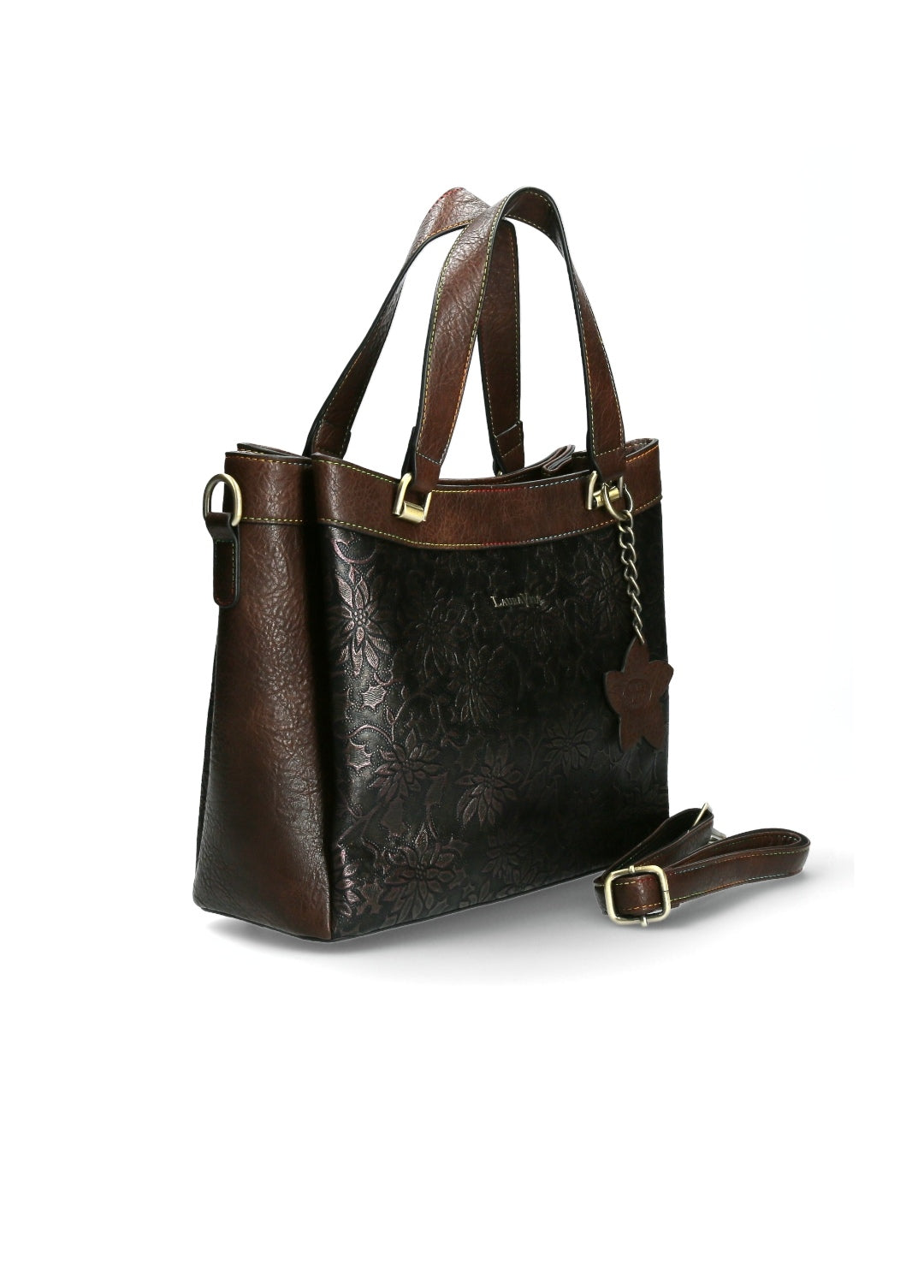 Laura Vita Aurea 01 Brown Marron Leather Bag.