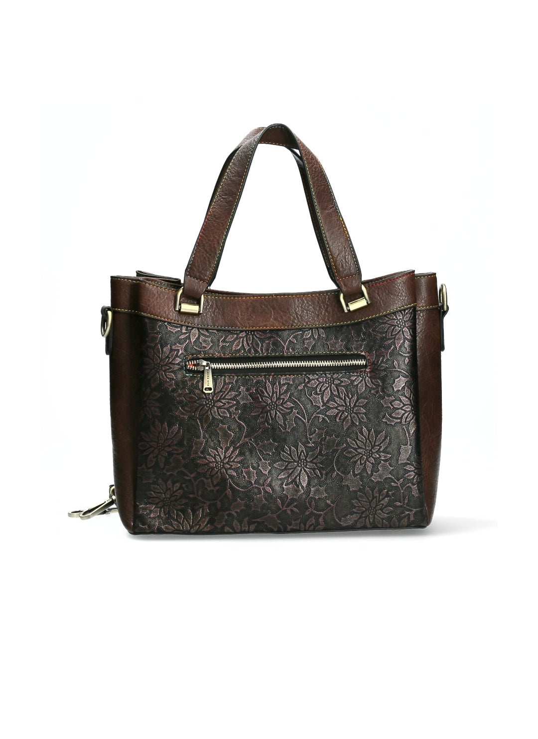 Laura Vita Aurea 01 Brown Marron Leather Bag.