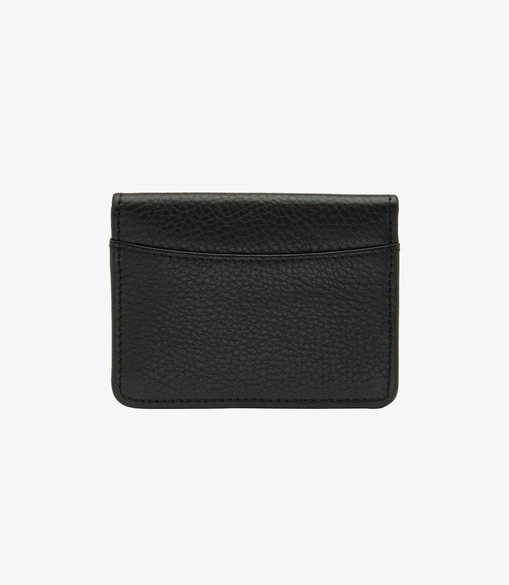 Fenchurch Card Holder Black Grain