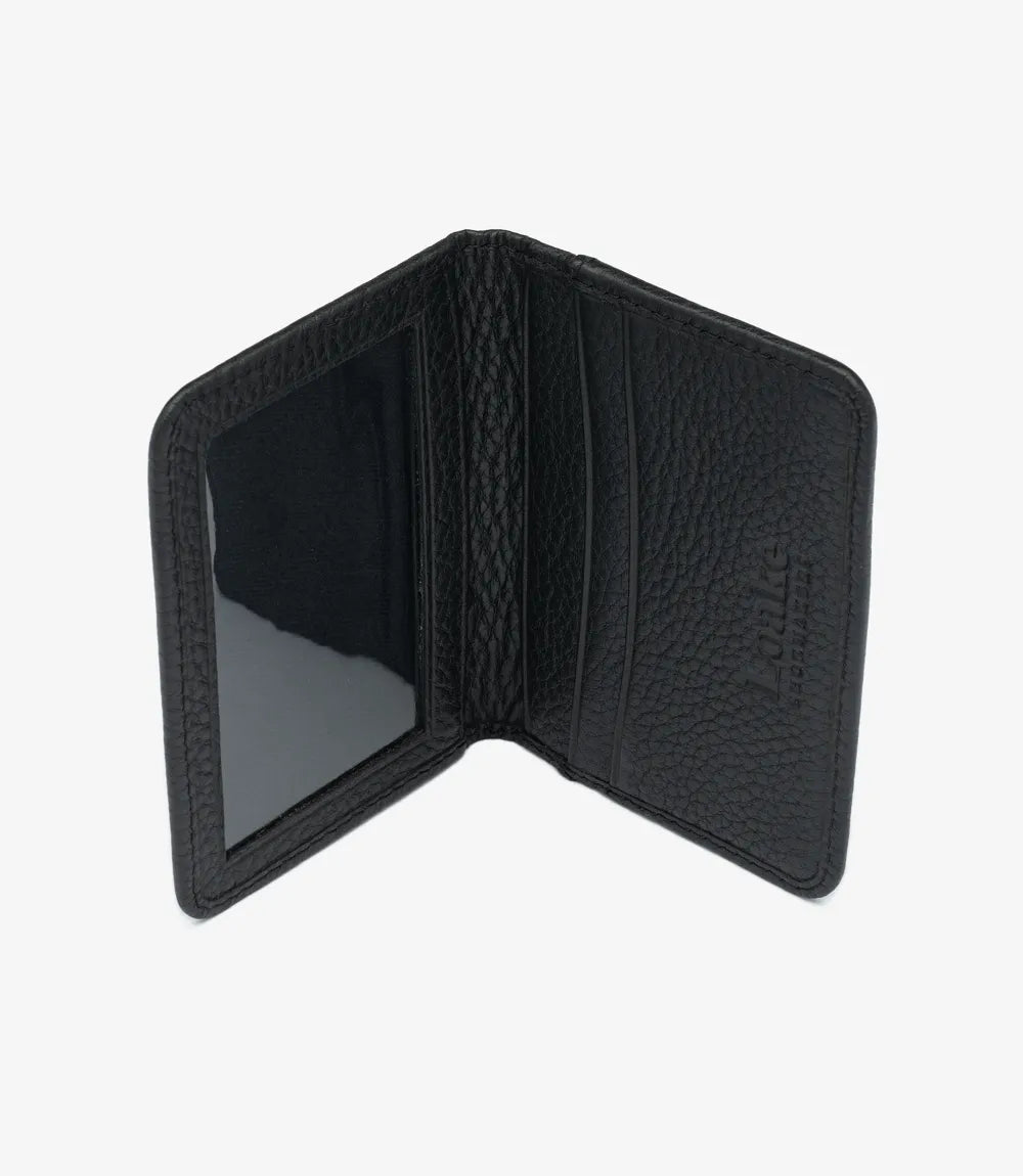 Fenchurch Card Holder Black Grain