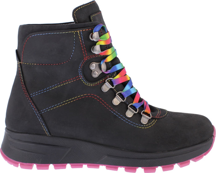 Womens black walking sale boots uk