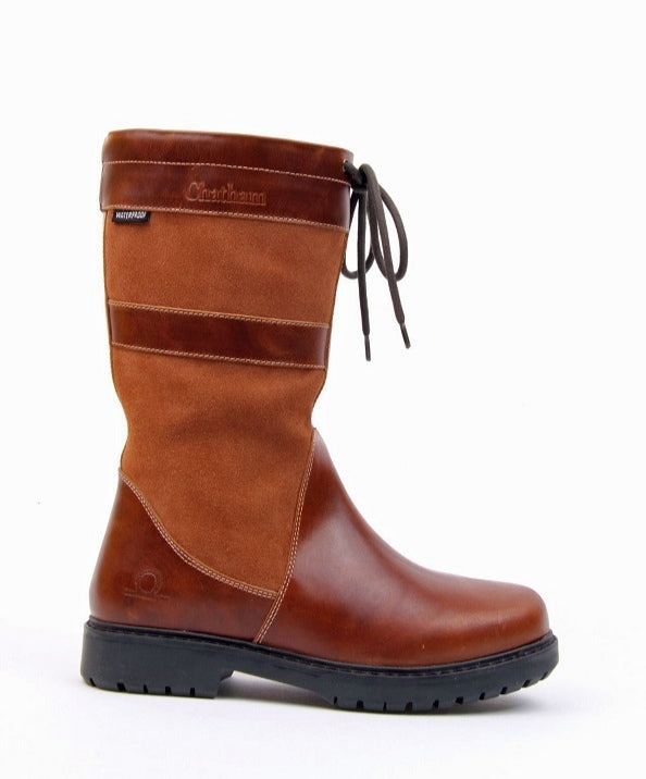 Tan mid hot sale calf boots