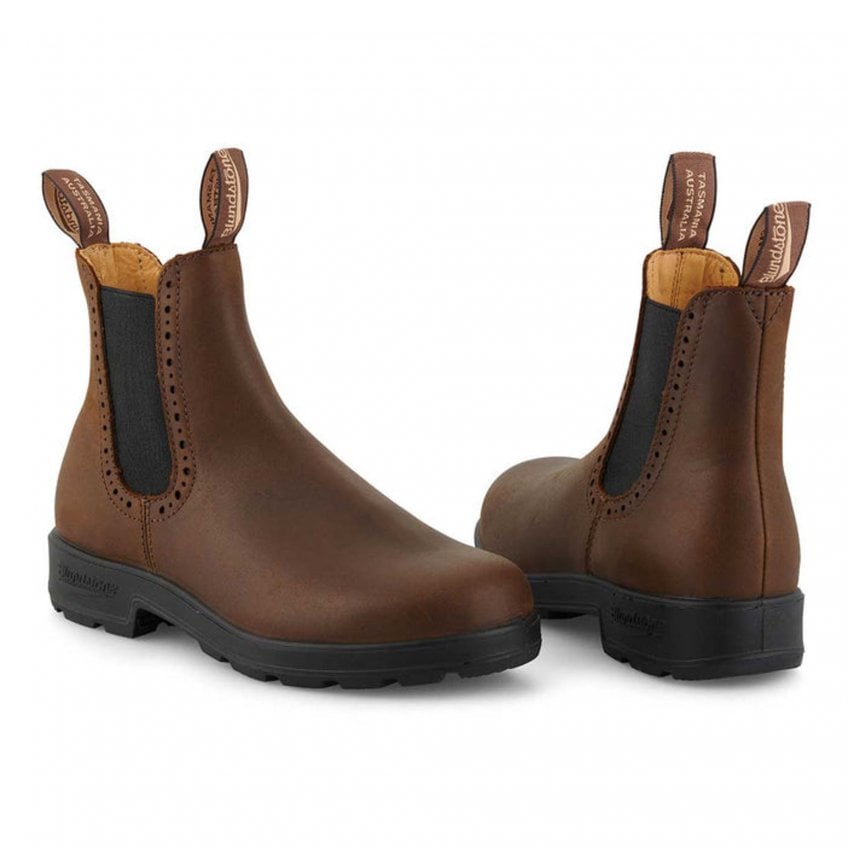 Blundstone 2151 Antique Brown Leather High Top Chelsea Boot