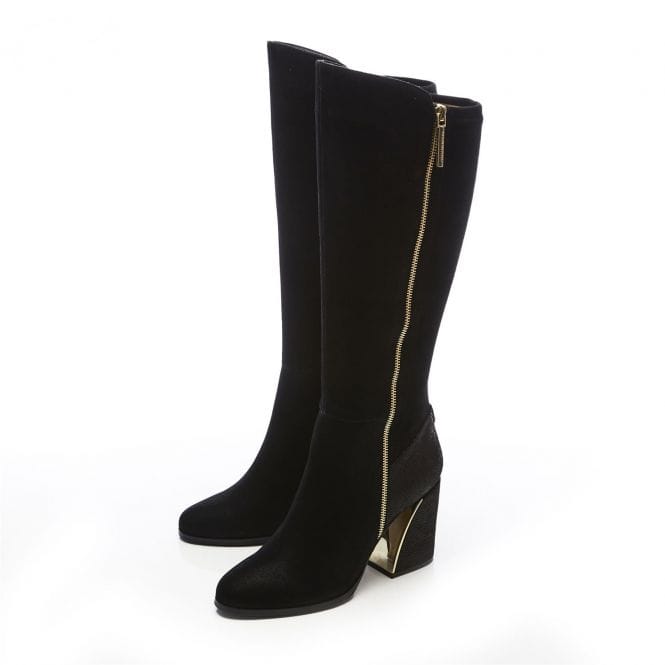 Moda In Pelle Tigerlily Black Long Heeled Boot. Only size 3 and 5 left